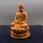 석가모니좌상 부처님상 불상 1개 나무 노송나무 8 18호 석가모니 측백나무 애벽돌 스타일1 높이8 5 폭5 두께5cm