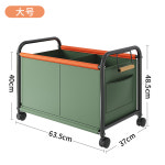 이동식 책가방 웨건 수납 학원 가방 정리대 바퀴 정리함 트롤리 카트 E 대형 마카 그린