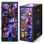 FUNPOLA Booknook DIY LED 북누크 키트 목제 퍼즐 미니어처 인형 집 라이트 첨부 1개