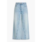 GANNI 가니 하이라이즈 와이드 레그 진 라이트 데님 TO1636527