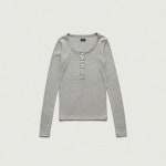 더바넷 Ribbed Henley T-Shirt