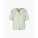 나이스클랍 NICE CLAUP 프릴 블라우스 Light Khaki N242MWB610215618 55