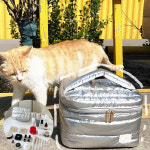 메이크업가방 방수 여행용가방 화장품파우치 헤비쿠션 화장품파우치 중형