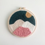 풍경 펀치니들 키트 DIY 자수 수틀세트