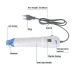 220V 히트 건 뜨거운 공기 총 전력 온도 송풍기 250W 디스플레이 DIY 공예 엠보싱 수축 포장 PVC 케이블 수