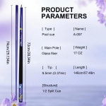 전문 당구 큐 - 향상된 정밀도와 성능을 위한 나비 워터마크 디자인의 9 당구 큐