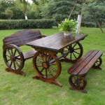 정원 원목 테이블 야외용 야외파라솔테이블 세트 전원주택 야외 스 상 구멍 1 1 2m 타원형 싱글 스툴