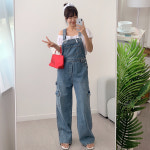 던스토 데님 오버롤 와이드 팬츠 A0422