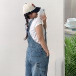 던스토 데님 오버롤 와이드 팬츠 A0422