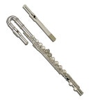 Wisemann 플루트 curved 스트레이트 head joint 케이스 and soft bag 플루트 플룻 운지법 가 DFL-450