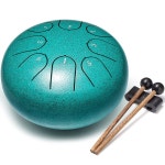론버드 스틸 텅 드럼 타악기 6 8노트 악기 가족 친구를 위한 음악 선물 말라카이트 6 Inch 8 Notes Bronze