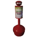 야외 공원 옥상 빌딩 주차장용 화재대비 담배꽁초 자동소화 재떨이