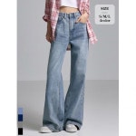 포레스트핏 와이드 뒷포켓 워싱 데님 팬츠 J2504 735397