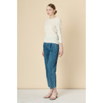 BCBG 비씨비지 BCBG 러플 소매 스카시 니트 탑 B3M3K403 433479