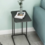 모양 테이블 침대 옆 틈새 사이드 베드 보조 협탁 홑겹 호두 블랙홀더