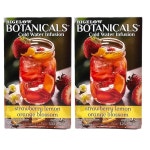 2팩 Botanicals 찬물 주입 딸기 레몬 블로썸 티백 허브 인퓨전 카페인 프리 각 18개 총 36개