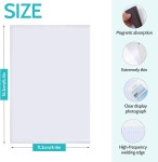 비빈 마그네틱 액자 12팩 액자 재사용 냉장고용 4x6 흰색 테두리 냉장고 자석으로 가정 학교 사무실에 적합한 사진 촬영용 4x6