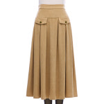 포커스 요크절개 핀턱 코듀로이 롱스커트 BI4F1SK8151