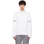 톰브라운 화이트 럭비 코튼 티셔츠 MJS281A J0199 TP839691527 132162730