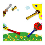 삐익삐익 곤충 피리 만들기 4종세트 유치원 봄 미술 숲속 놀이 활동 페이퍼 아트 방과후