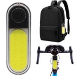 COB LED 자전거 전면 조명 USB 충전식 핸들 바 손전등 방수 테일 라이트 후면 야간