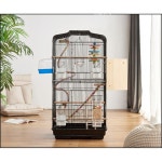 앵무새새장 금속 이동장 놀이터 앵무새장 미니농장 날림장 A 심플 세트