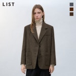 리스트 리스트 LIST 울 혼방 체크 자켓 사이즈 66 참조 TWWJKO80030 66