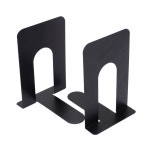 블랙 1쌍 특대 금속 책꽂이 대형 북엔드