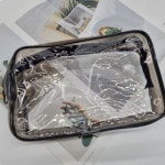 캐리어주머니 PVC 투명 방수 파우치 대형