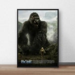 킹콩 클래식 영화 포스터 캔버스 아트 프린트 홈 장식 벽화 프레임 1개 12 A1 - 60x84 CM