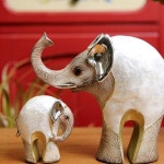 코끼리 장 거실장 개업 재물 집들이 와인장 인테리어 1 조개 페인팅 커플