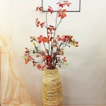 라탄화병 부케 말리기 대형 조화 인테리어 세트 1 가을빛이 마치 갈대 한 다발 같다