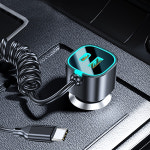서주글로벌 더존 더존 더존 MAX 65W 3in1 초고속 PD 차량용 충전기 시거잭 일체형 케이블로 간편한 초고속충전 PD39S