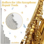 알토 색소폰 키트 118개 부품 교체 도구 세트 우드윈드 악기 유지보수 액세서리
