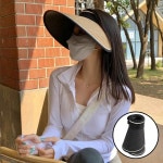 테디브라더 여름 돌돌이 썬캡 햇빛가리개 와이드 선캡 모자 여성 라탄 골프 썬바이저 보닛햇