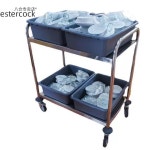 서빙카트 업소용 스텐 식당 카트 서빙카 운반카 스몰 사이즈 2단 왜건 201무자기