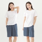 여성 5부 쿨 홈웨어 잠옷 바지 S0833