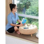 테이블 원형 원목 01 낮은 티테이블 좌식 라탄 소형 원탁 미니 탁자