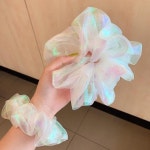 홀로그램 곱창끈 곱창 밴드 헤어 슈슈 머리끈 스크런치 미니 리본 고무줄 쉬폰 심플