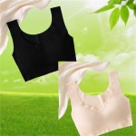 보누므 심리스 브라 노라인 스포츠 브라탑2p M 스킨