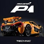 cs 기술 빌딩 블록 호환 42172 McLaren P1 Moc 벽돌 모델 성인용 스포츠카 장난감 소년 생일 선물 3893P