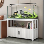 어항선반 낮은 수조 거실 수조받침대 거치대 축양장 캐비넷 광폭