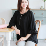 국민할매 by 귀욤할매 진주 프릴체인 블라우스 PR-308 77