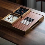 서랍형 고급 바둑판 원목바둑 경로당 기원용 취미 단일 구성 양면 체스말 세트