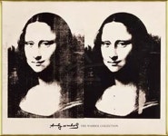 아즈포스터 일본 앤디워홀 Andy Warhol 포스터 더블 모나리자 1963 액자포함