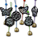 자개 풍경종 자개공예 전통공예 자개만들기세트 나전칠기 외국인선물 외국인수업 원데이클래스 도어벨 미술프로그램 diy 단청 1개