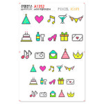 꾸밈인스스티커 픽셀아이콘04 A1352
