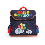 ZOY ZOII 조이조이가방 데님소재 어린이 소풍가방 외출백팩 미키하우스 스타일 딥블루