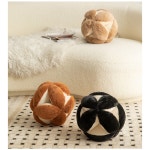 입체 쿠션 감 토끼털 라이크 소파 도넛 디자인 마이야르 민박 이형 강황 지름