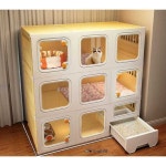 고양이 격리장 대형 반려묘 입원장 4단 빌라 DIY 놀이터